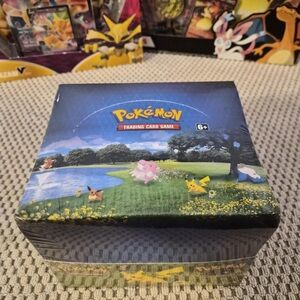 Pokemon Trading Card Game Box - Blue and Green